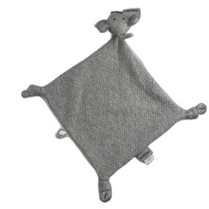 Nattou Elephant‎ Knotted Lovey Plush Security Blanket Gray Stuff Animal Soft Toy